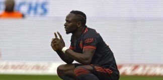 L'attaccante senegalese Sadio Mané