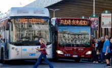 due autobus fuori servizio