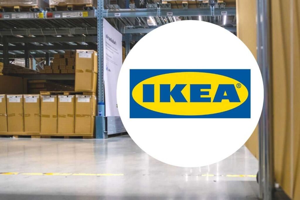 logo ikea e magazzino